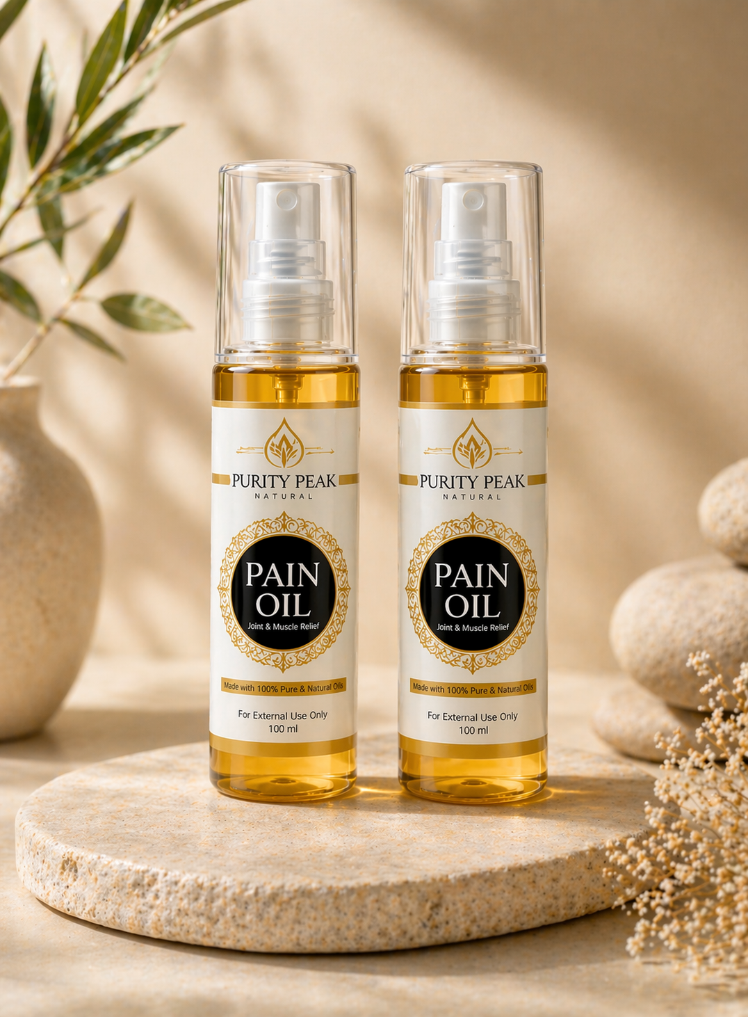 Natural Pain Oil (Pack of 2)